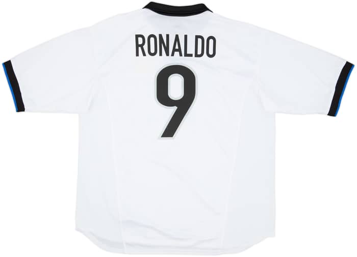 1998-99 Inter Milan Player Issue Away Shirt Ronaldo #9 - 9/10 - (XL)