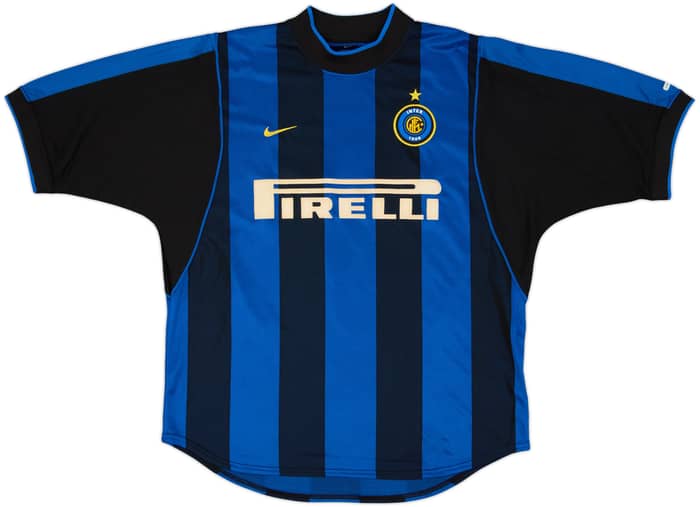 2000-01 Inter Milan Home Shirt Ronaldo #9 - 7/10 - (L)