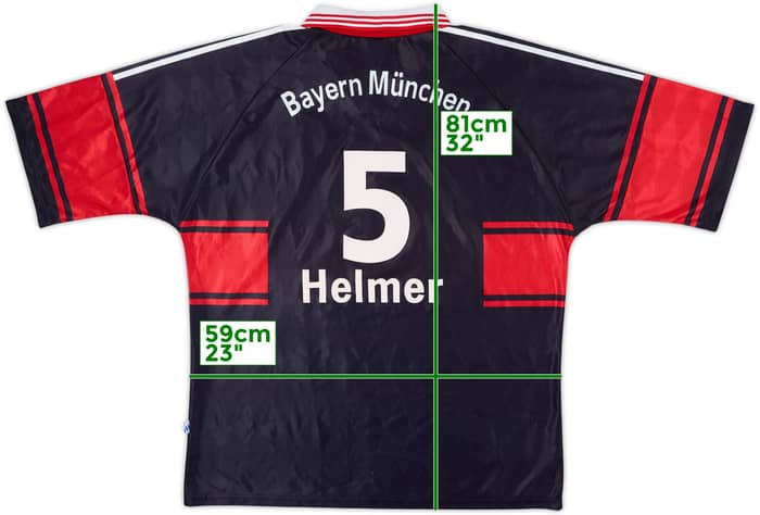 1997-99 Bayern Munich Home Shirt Helmer #5 - 7/10 - (XL)