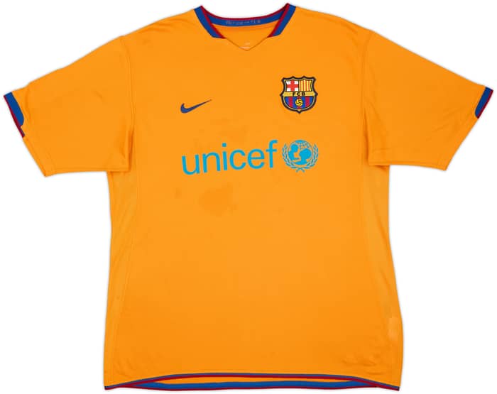 2006-08 Barcelona Away Shirt Ronaldinho #10 - 5/10 - (L)
