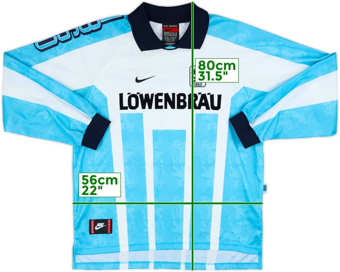 1996-97 1860 Munich Home L/S Shirt - 9/10 - (XL)