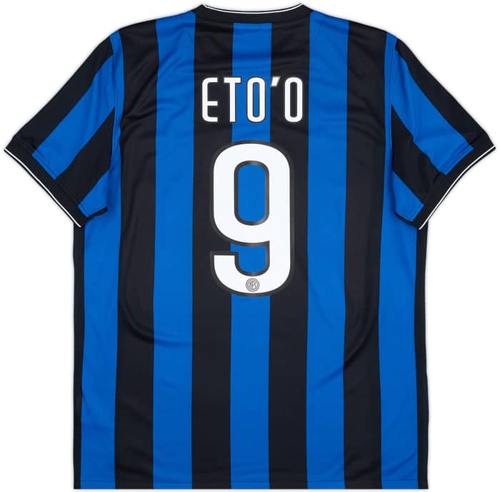 2009-10 Inter Milan Home Shirt Eto'o #9 - 8/10 - (L)
