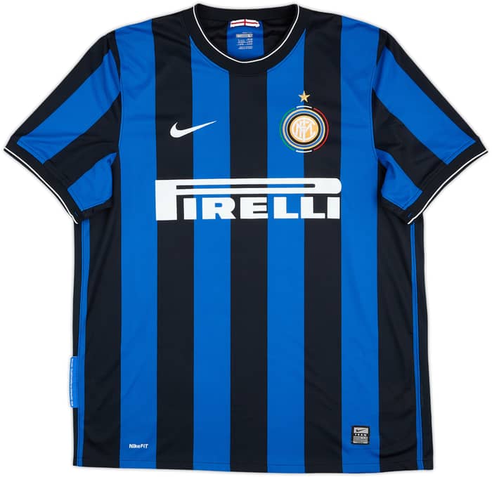2009-10 Inter Milan Home Shirt Eto'o #9 - 8/10 - (L)