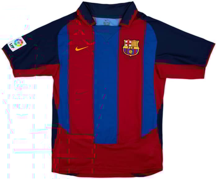 2003-04 Barcelona Home Shirt Ronaldinho #10 - 8/10 - (S)