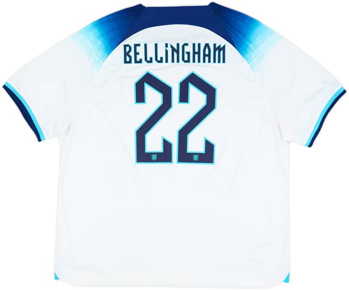 2022-23 England Home Shirt Bellingham #22 - 10/10 - (XXL)