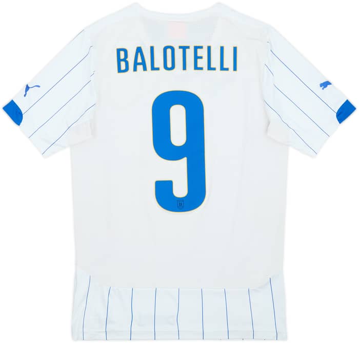 2014-15 Italy Away Shirt Balotelli #9 - 7/10 - (S)