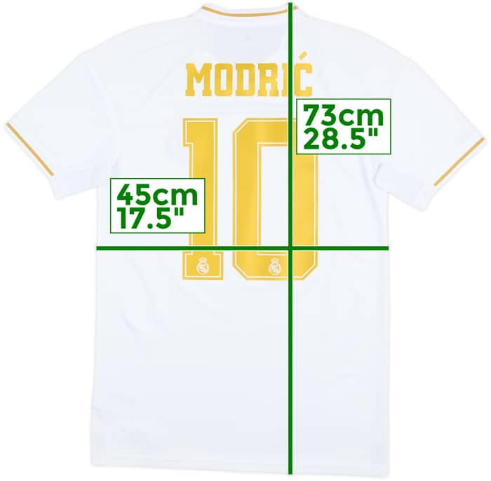 2019-20 Real Madrid Home Shirt Modric #10 - 6/10 - (S)