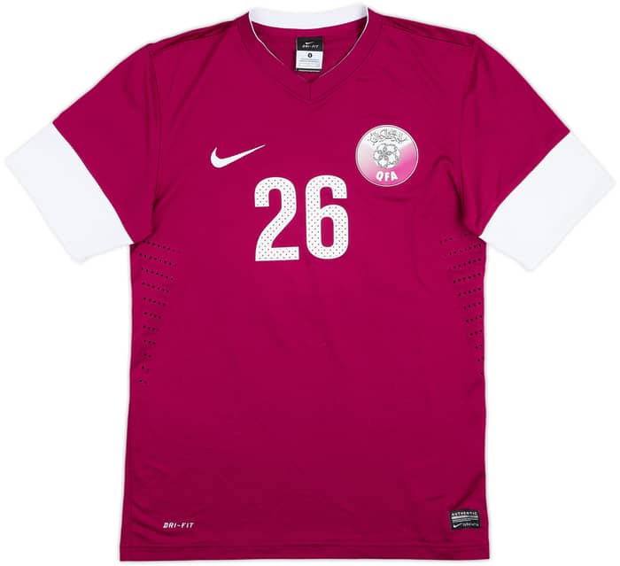 2012-13 Qatar Match Issue Home Shirt #26