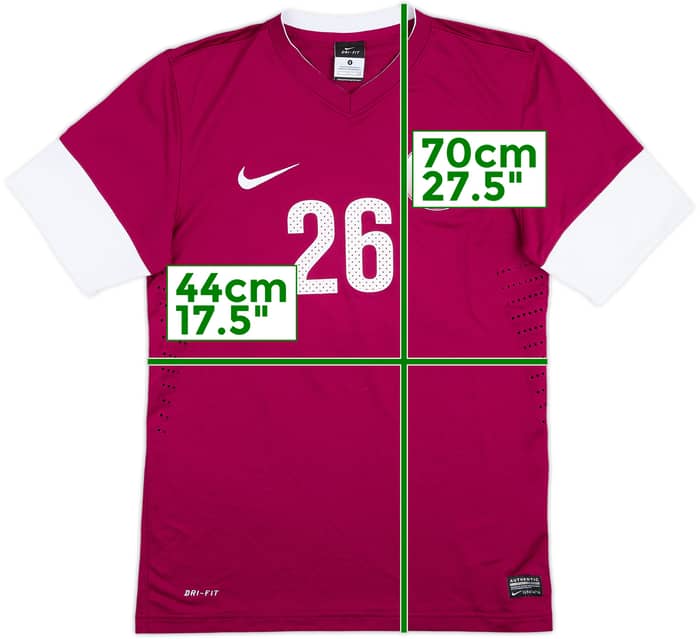 2012-13 Qatar Match Issue Home Shirt #26