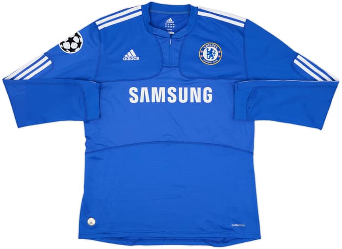 2009-10 Chelsea Home L/S Shirt Drogba #11 - 9/10 - (L)