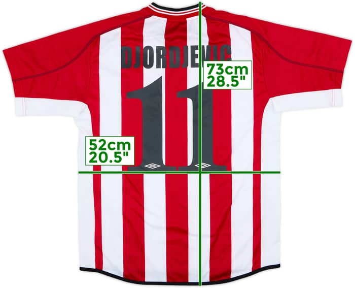 2002-03 Olympiakos Home Shirt Djordjevic #11 - 8/10 - (S)