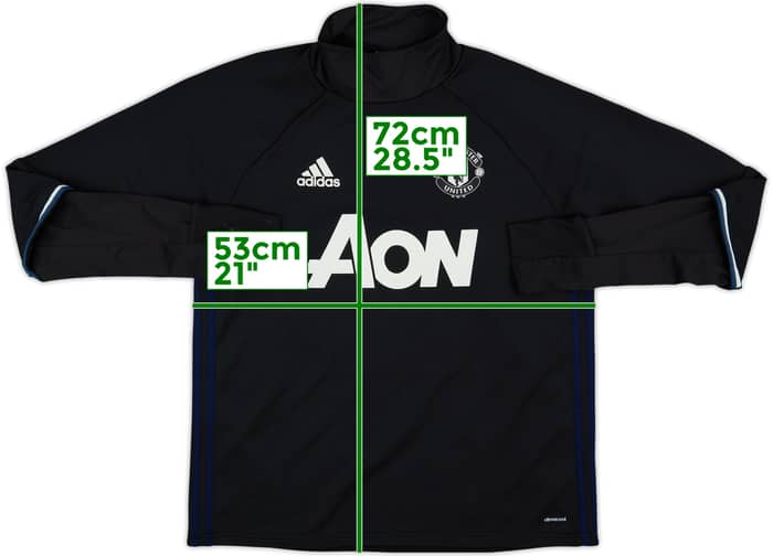 2016-17 Manchester United adidas Drill Top - 5/10 - (L)