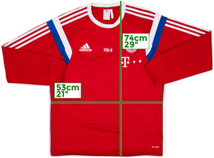 2014-15 Bayern Munich Staff Issue adidas Sweat Top - 8/10 - (L)