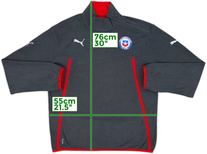 2013-14 Chile Puma 1/4 Zip Fleece Training Top - 8/10 - (L)