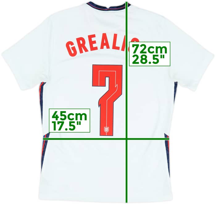2020-22 England Home Shirt Grealish #7 - 6/10 - (M)