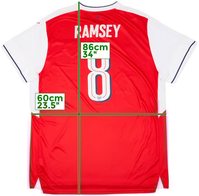 2016-17 Arsenal Home Shirt Ramsey #8 - 9/10 - (XXL)