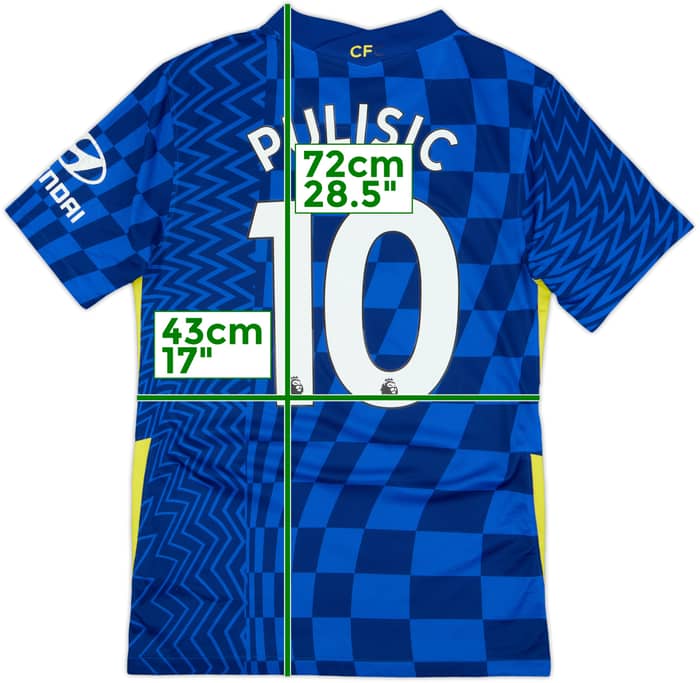2021-22 Chelsea Home Shirt Pulisic #10 - 5/10 - (S)