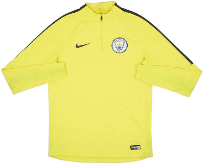 2017-18 Manchester City Nike 1/4 Zip Training Top - 8/10 - (M)