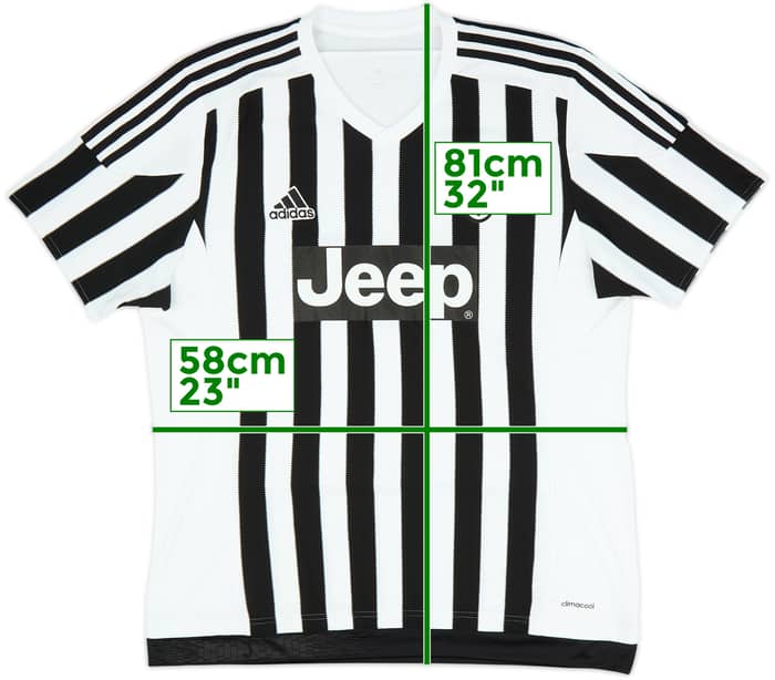 2015-16 Juventus Home Shirt - 9/10 - (XL)
