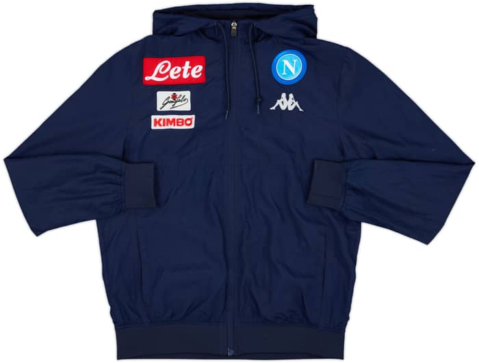 2015-16 Napoli Kappa Hooded Track Jacket - 9/10 - (L)