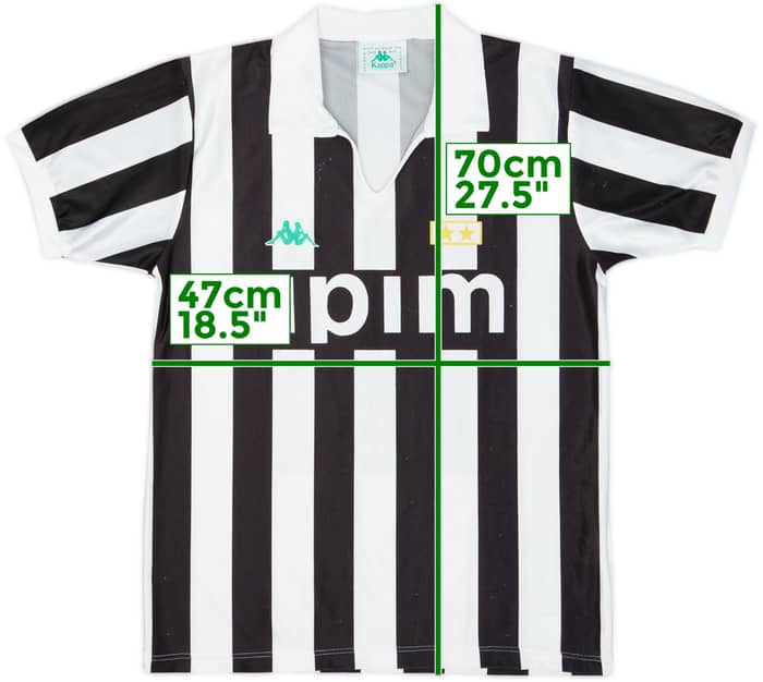 1991-92 Juventus Basic Home Shirt - 8/10 - (L)