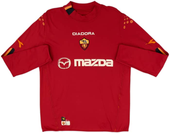 2003-04 Roma Home L/S Shirt Totti #10 - 6/10 - (XL)