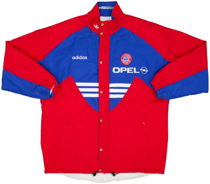1995-97 Bayern Munich Player Issue adidas Padded Bench Coat - 8/10 - (XL)