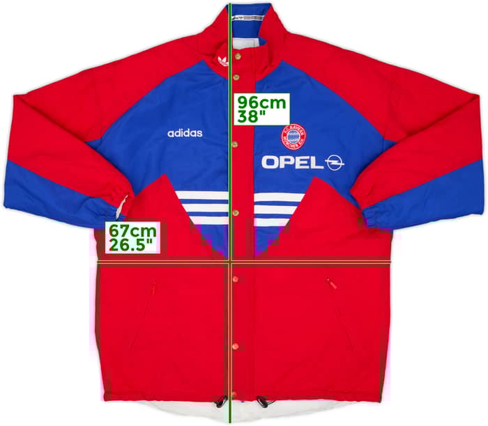 1995-97 Bayern Munich Player Issue adidas Padded Bench Coat - 8/10 - (XL)
