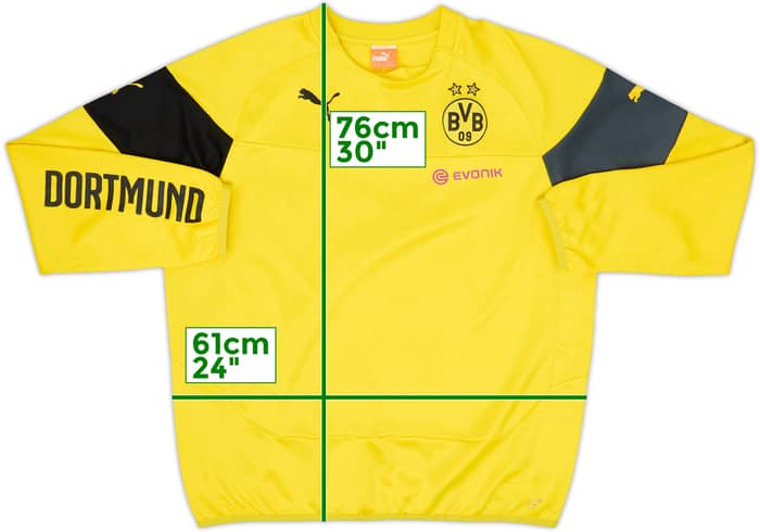 2014-15 Borussia Dortmund Puma Sweat Top - 8/10 - (XL)