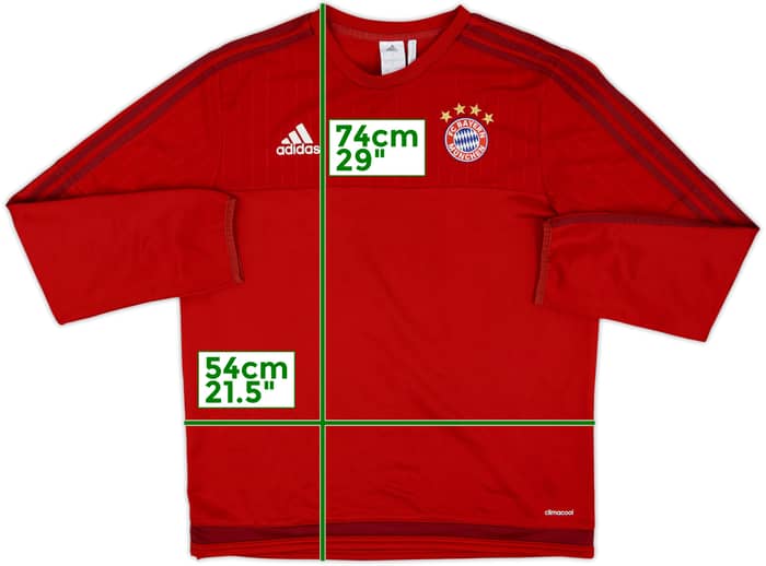 2015-16 Bayern Munich adidas Sweat Top - 8/10 - (L)