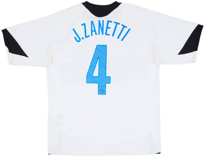 2005-06 Inter Milan Away Shirt J. Zanetti #4 - 7/10 - (L)