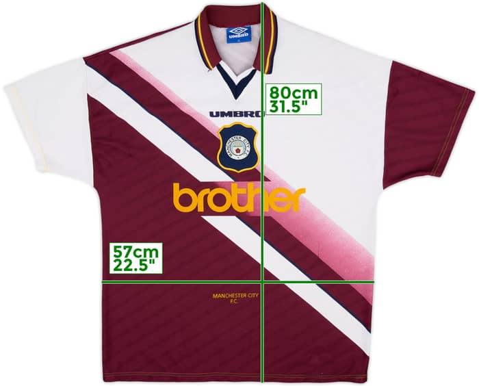 1996-97 Manchester City Away Shirt - 8/10 - (XL)