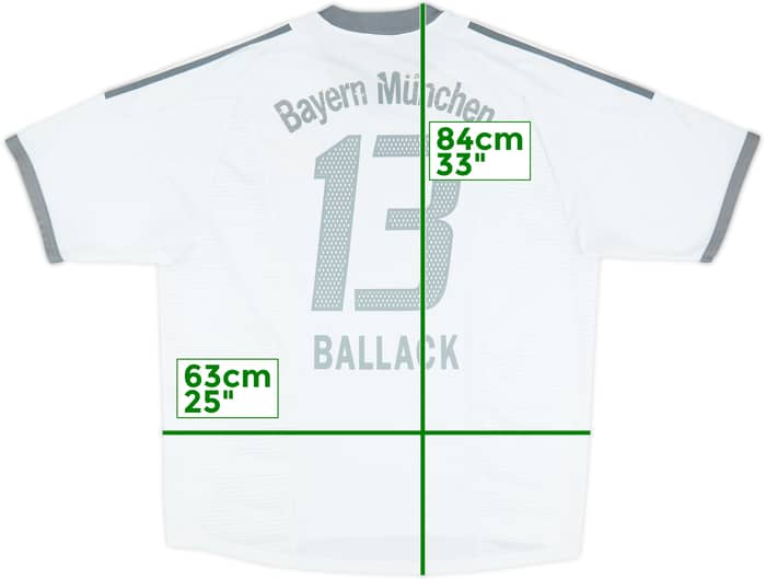 2002-03 Bayern Munich Away Shirt Ballack #13 - 5/10 - (XXL)