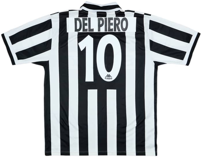 1995-97 Juventus Home Shirt Del Piero #10 - 8/10 - (XL)