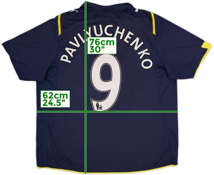 2009-10 Tottenham Away Shirt Pavlyuchenko #9 - 6/10 - (XXL)