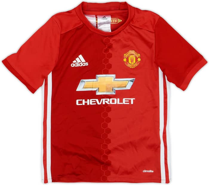 2016-17 Manchester United Home Shirt Pogba #6 - 8/10 - (5-6 Years)