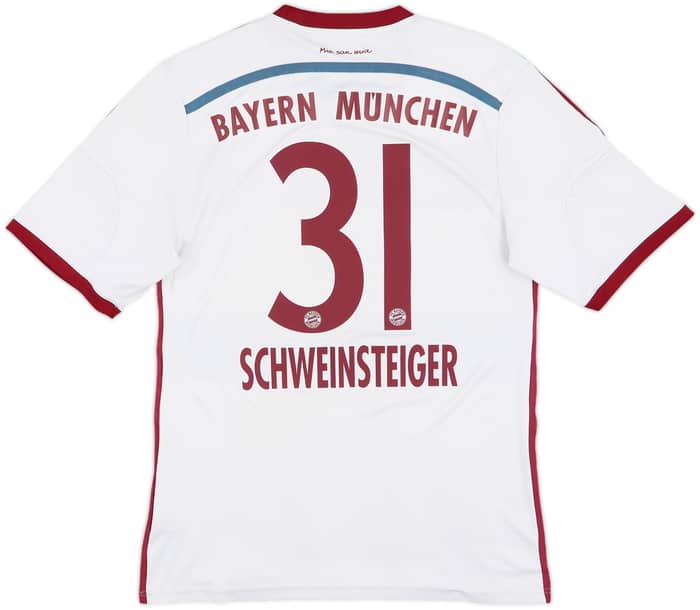 2014-15 Bayern Munich Away Shirt Schweinsteiger #31 - 7/10 - (M)