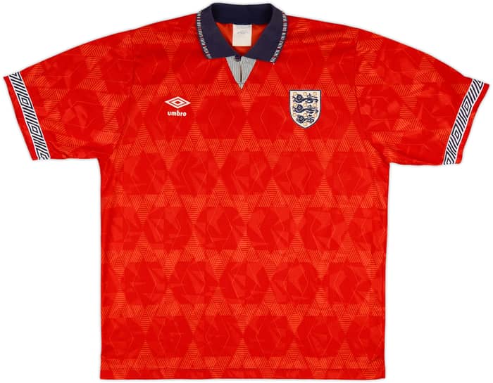 1990-93 England Away Shirt - 9/10 - (XL)