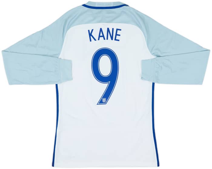 2016-17 England Authentic Home L/S Shirt Kane #9 - 10/10 - (M)