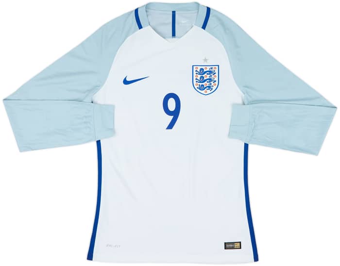 2016-17 England Authentic Home L/S Shirt Kane #9 - 10/10 - (M)