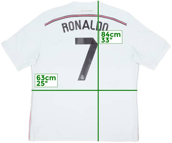 2014-15 Real Madrid Home Shirt Ronaldo #7 - 4/10 - (XXL)
