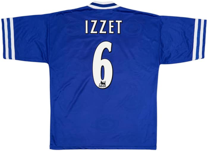 1996-98 Leicester Home Shirt Izzet #6 - 9/10 - (L)