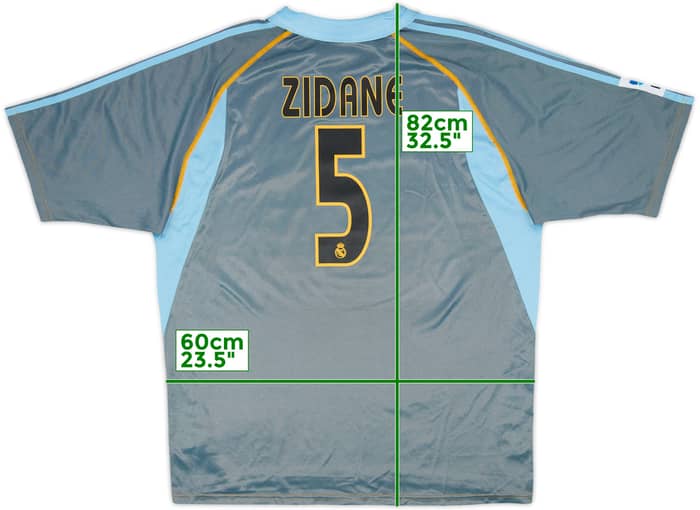 2003-04 Real Madrid Third Shirt Zidane #5 - 5/10 - (XL)