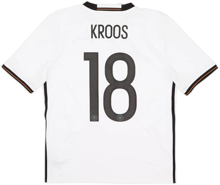2015-16 Germany Home Shirt Kroos #18 - 7/10 - (XL.Boys)