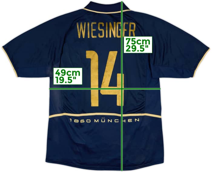 2003-04 1860 Munich Away Shirt Wiesinger #14 - 7/10 - (M)