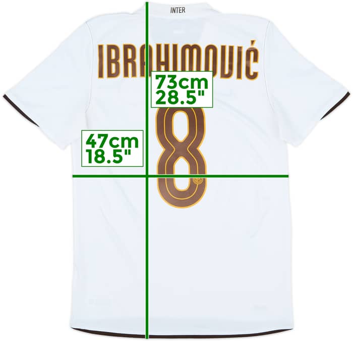 2008-09 Inter Milan Away Shirt Ibrahimovic #8 - 8/10 - (S)