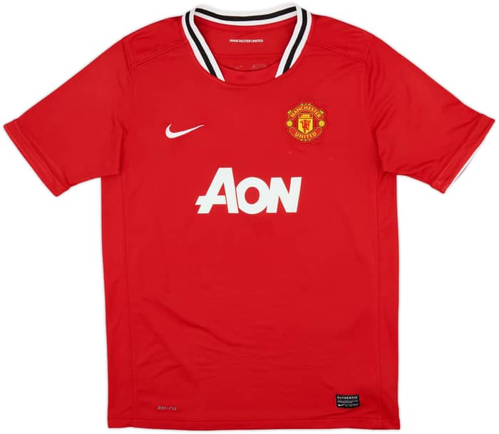 2011-12 Manchester United Home Shirt Rooney #10 - 8/10 - (XL.Boys)