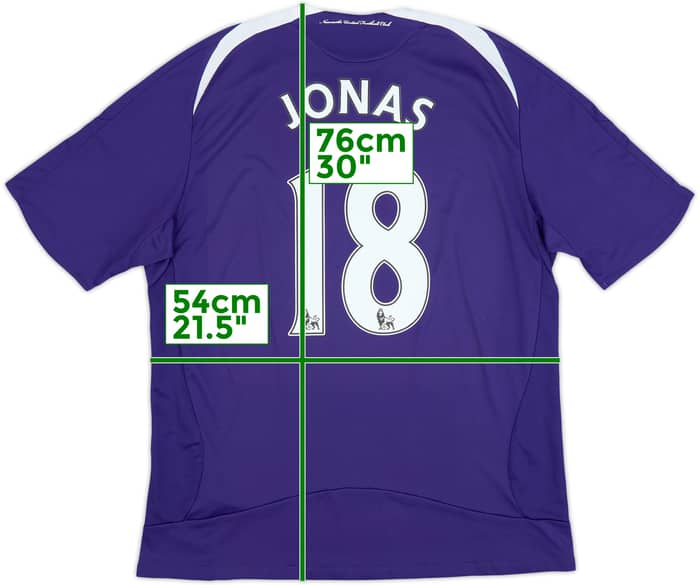 2008-09 Newcastle Away Shirt Jonas #18 - 8/10 - (L)
