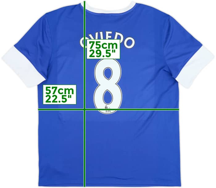 Camiseta de local del Everton 2012-13 Oviedo #8 - 8/10 - (XL)