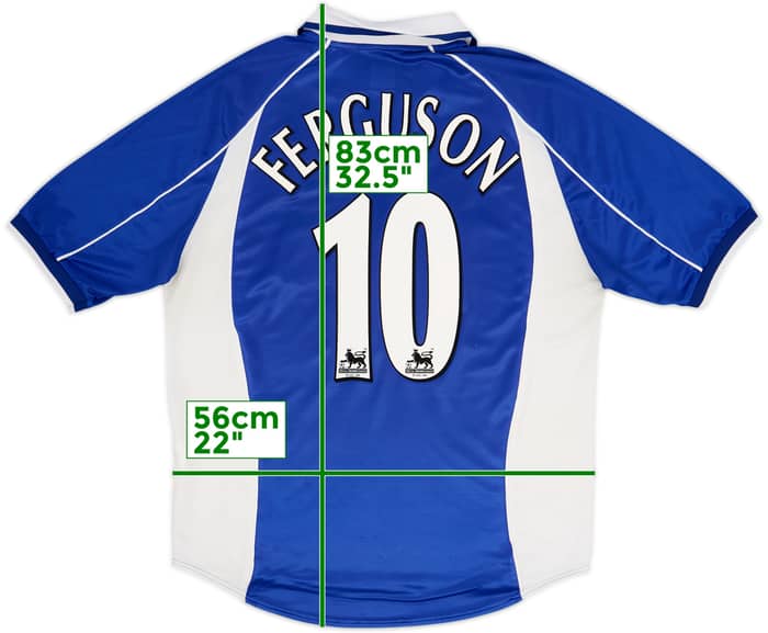 2000-02 Everton Home Shirt Ferguson #10 - 5/10 - (L)